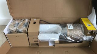 Dyson Hot + Cool Air Purifier being unboxed