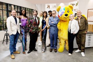 Interior Design Masters for Children in Need Alan Carr Lawrence Llewellyn Bowen and Michelle Ogundehin and celebrities