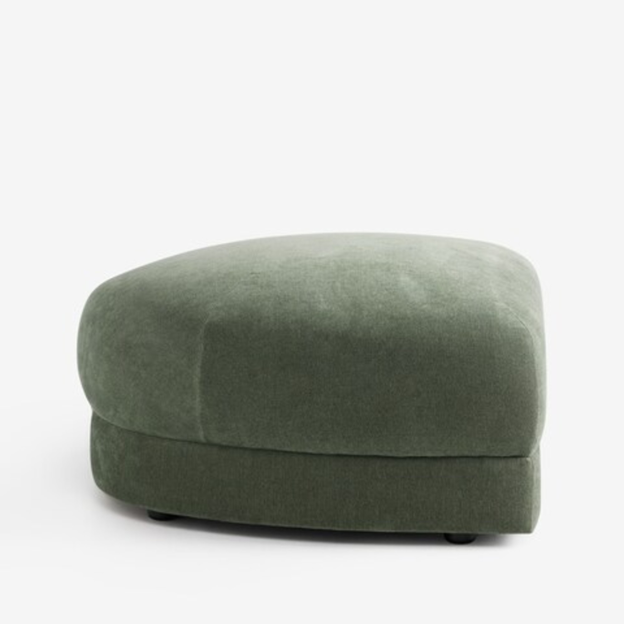 Next Soft Twill Forest Green Addison Modular Sofa Single Footstool