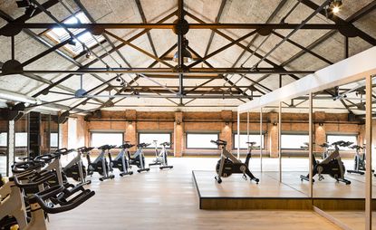 An interior view of the Brick Gym, opened in Antwerp