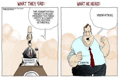 
Political cartoon U.S. Chris Christie Bridgegate