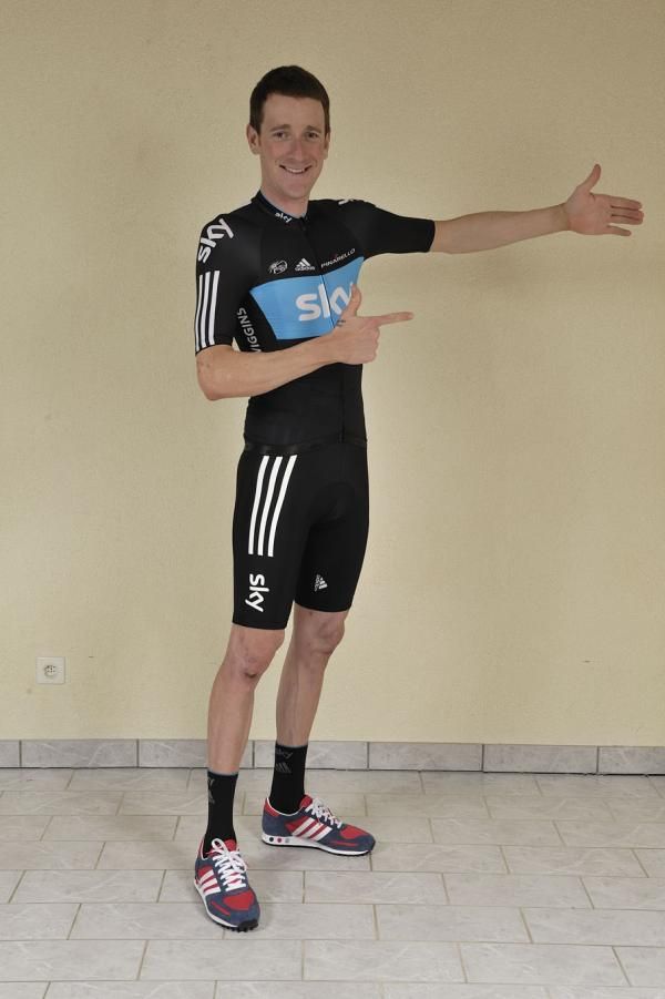 Bradley Wiggins poses for Procycling.