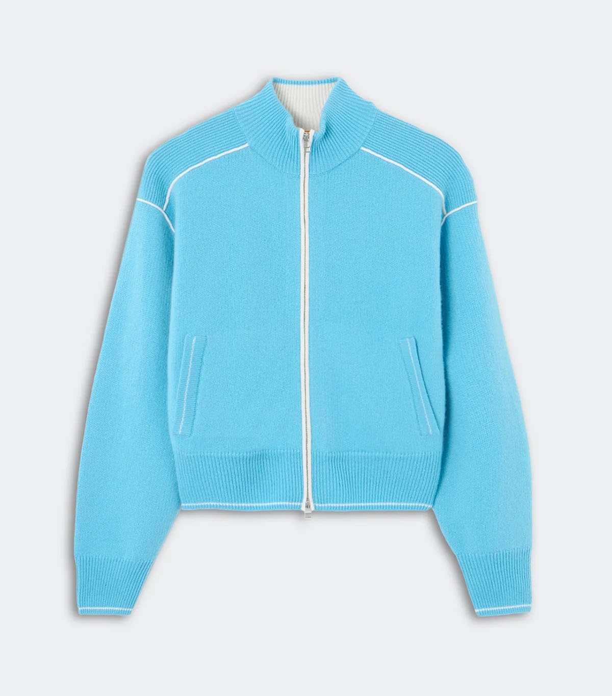 Guest In Residence, Track Jacket - Swimming Pool/cream