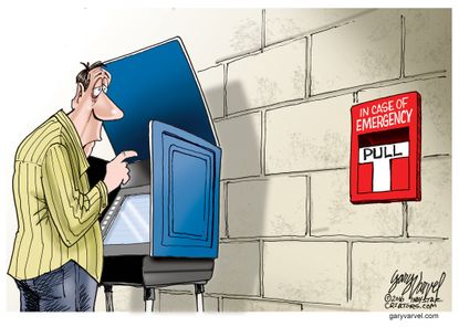 Political Cartoon U.S. Voting Election