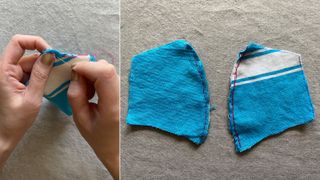 How to make a face mask with a dish towel