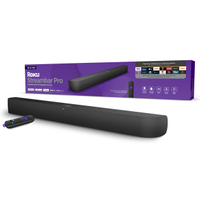 Roku Streambar Pro is the high-end soundbar that includes a full build of Roku. So you can plug it in to any TV with HDMI and immediately have the full Roku streaming experience along with better sound than your TV has on its own.