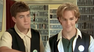 joshua jackson and james van der beek on dawson's creek