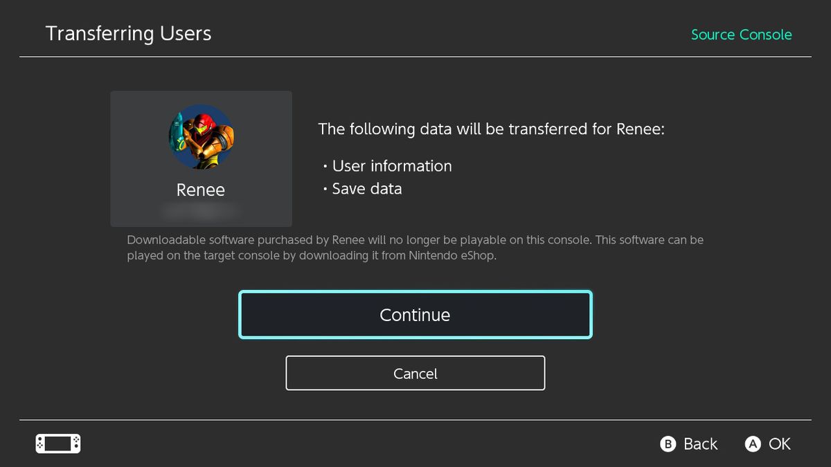 How to transfer user data from one Nintendo Switch device to another ...