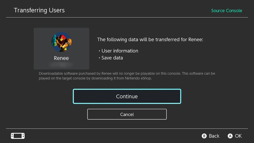 How to transfer user data from one Nintendo Switch device to another ...