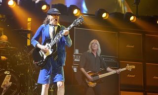 Angus Young and Cliff Williams