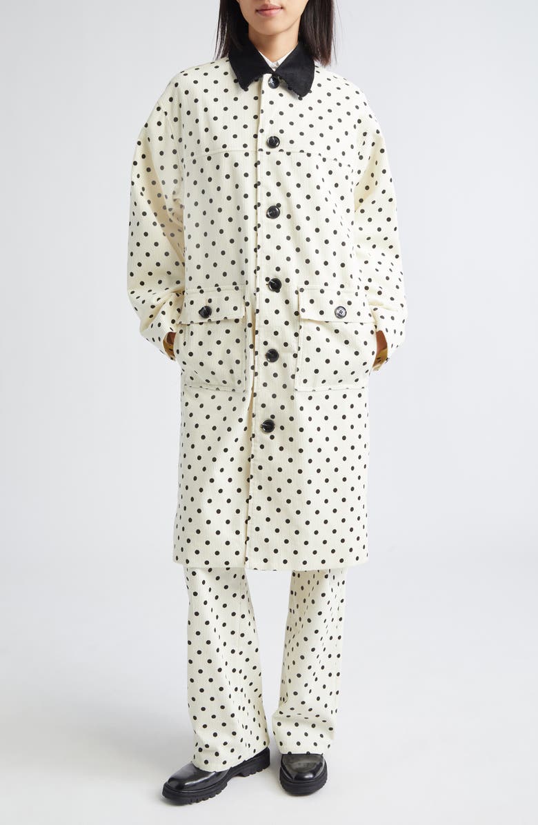 Gender Inclusive Porter Polka Dot Coat
