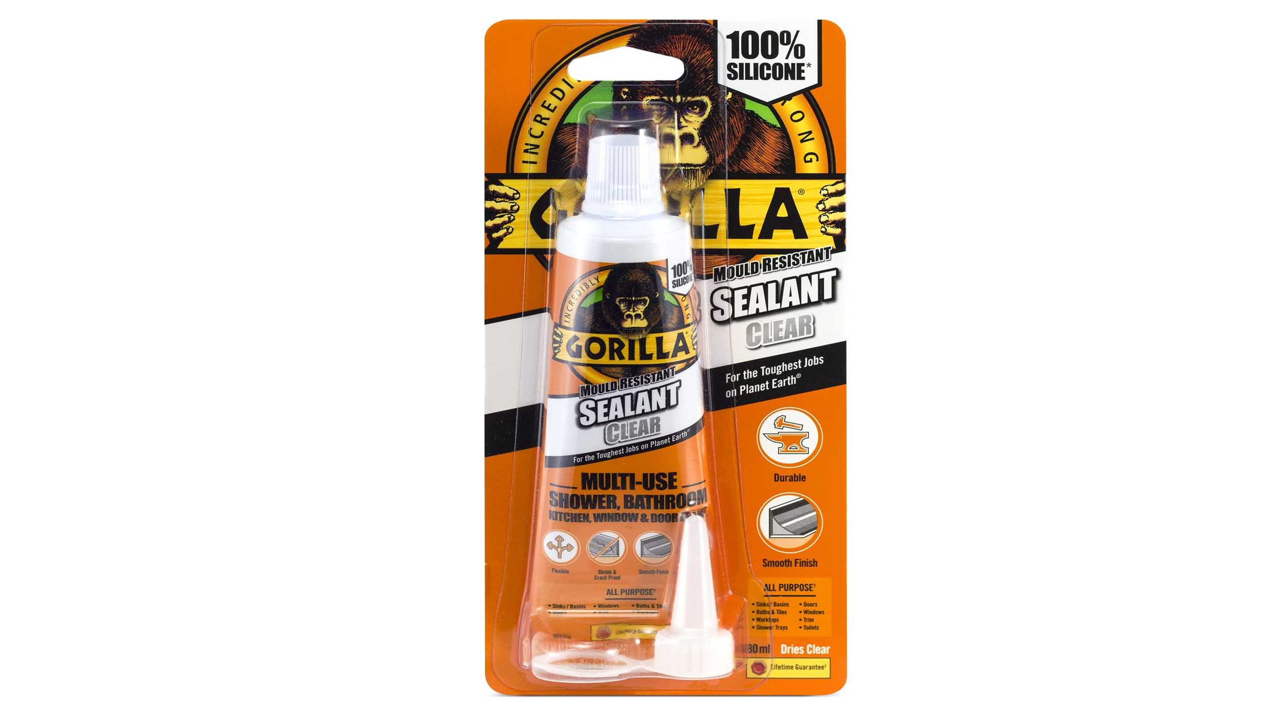 The Gorilla Glue Mould Resistant Sealant is one of the best bathroom sealants