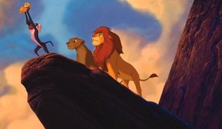 The Lion King, Rafiki holds baby Simba
