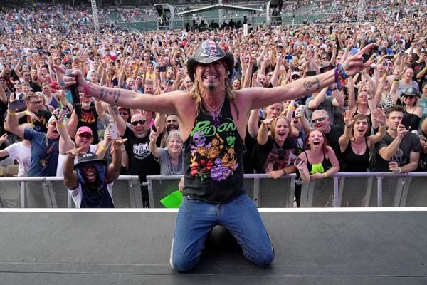 Poison onstage in Atlanta