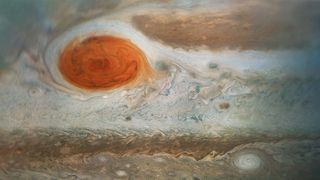 Close up of Jupiter's Great Red Spot.