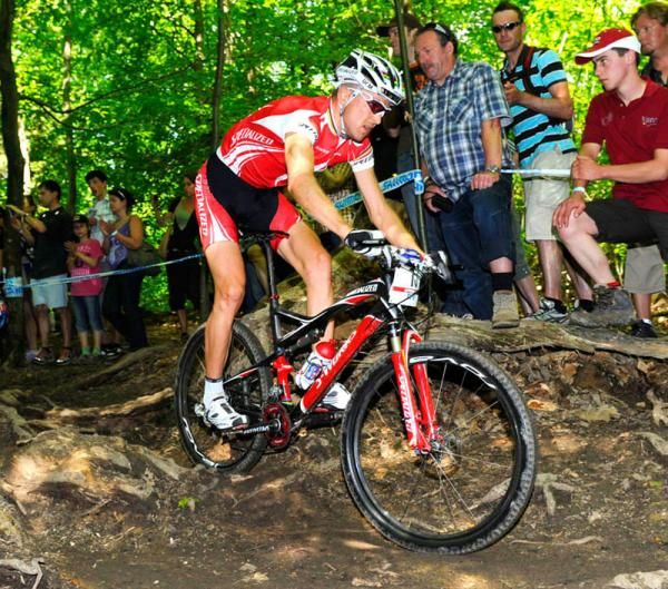 Seasoned Swiss rider Christoph Sauser.