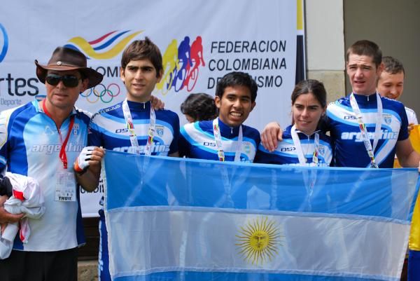 The Argentina team relay squad was second.