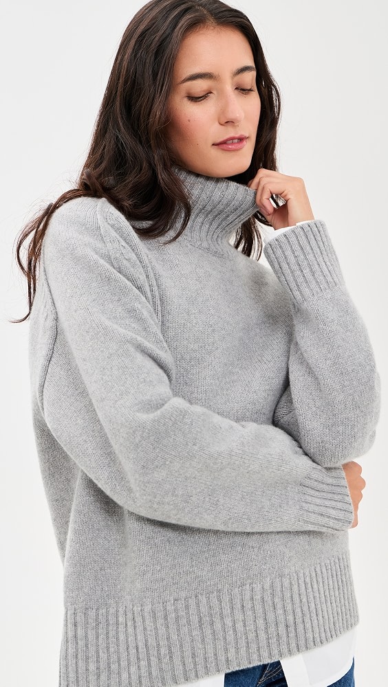 Scout Turtleneck Sweater - Heather Grey