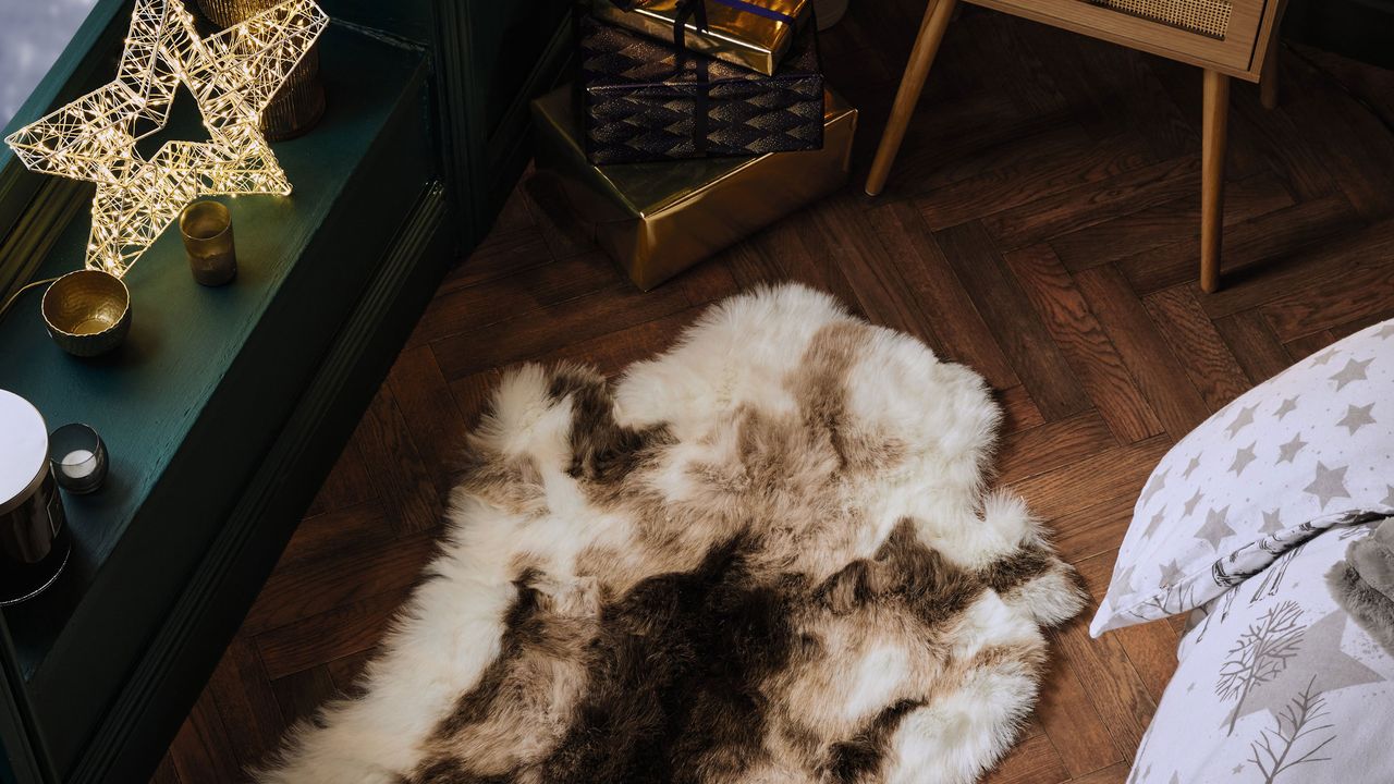 aldi reindeer rug