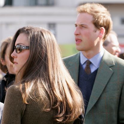 Princess Kate and Prince William wearing tweed blazers