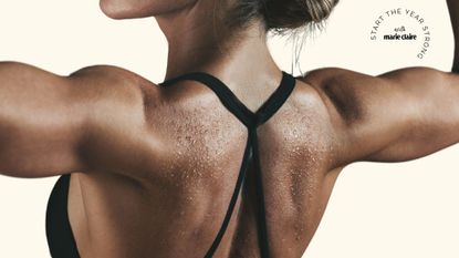 Shoulder exercises for women: A woman's arms during a workout