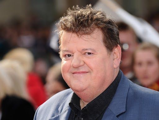 Robbie Coltrane head shot on the red carpet 