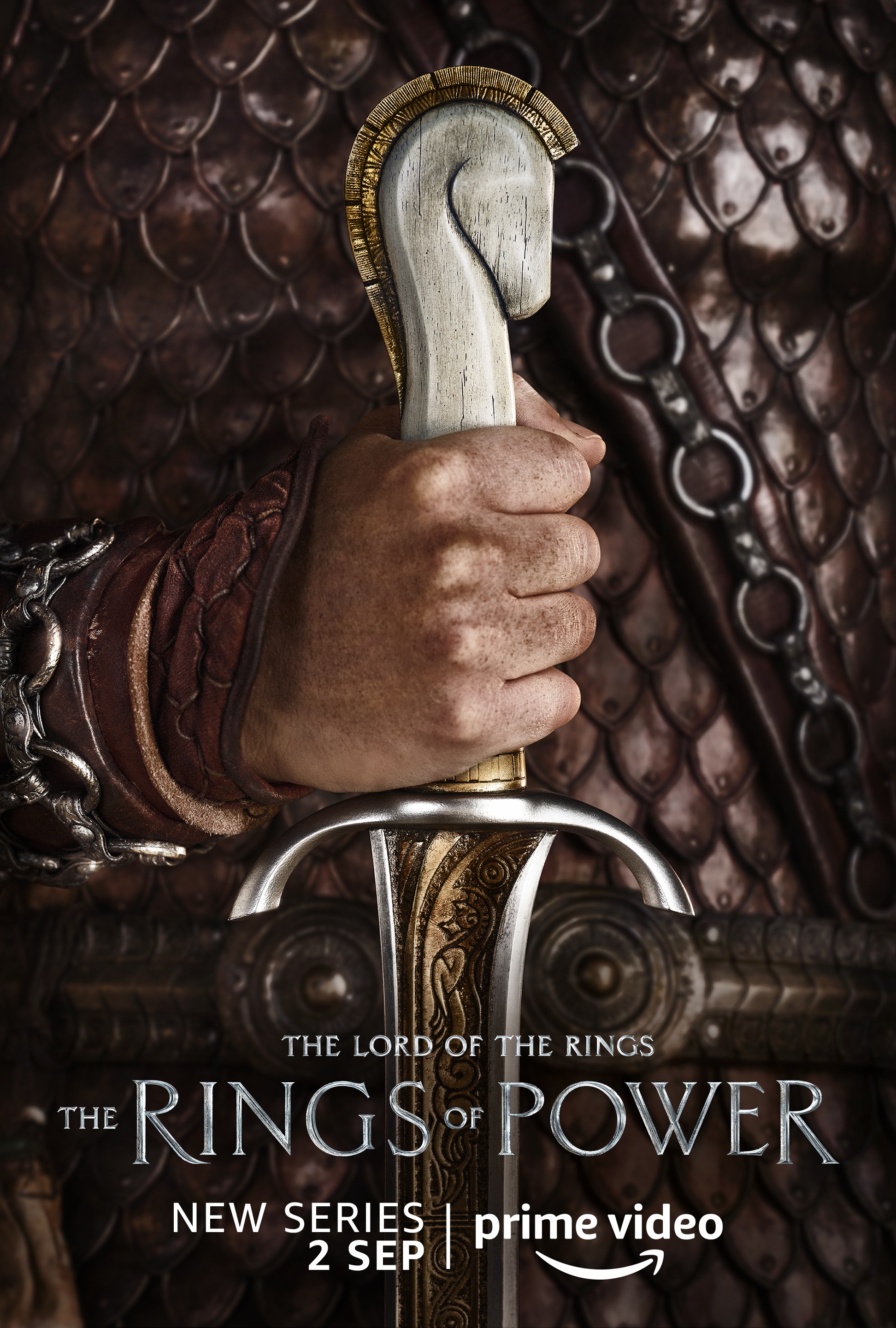A Rohan knight character poster for Lord of the Rings: The Rings of Power