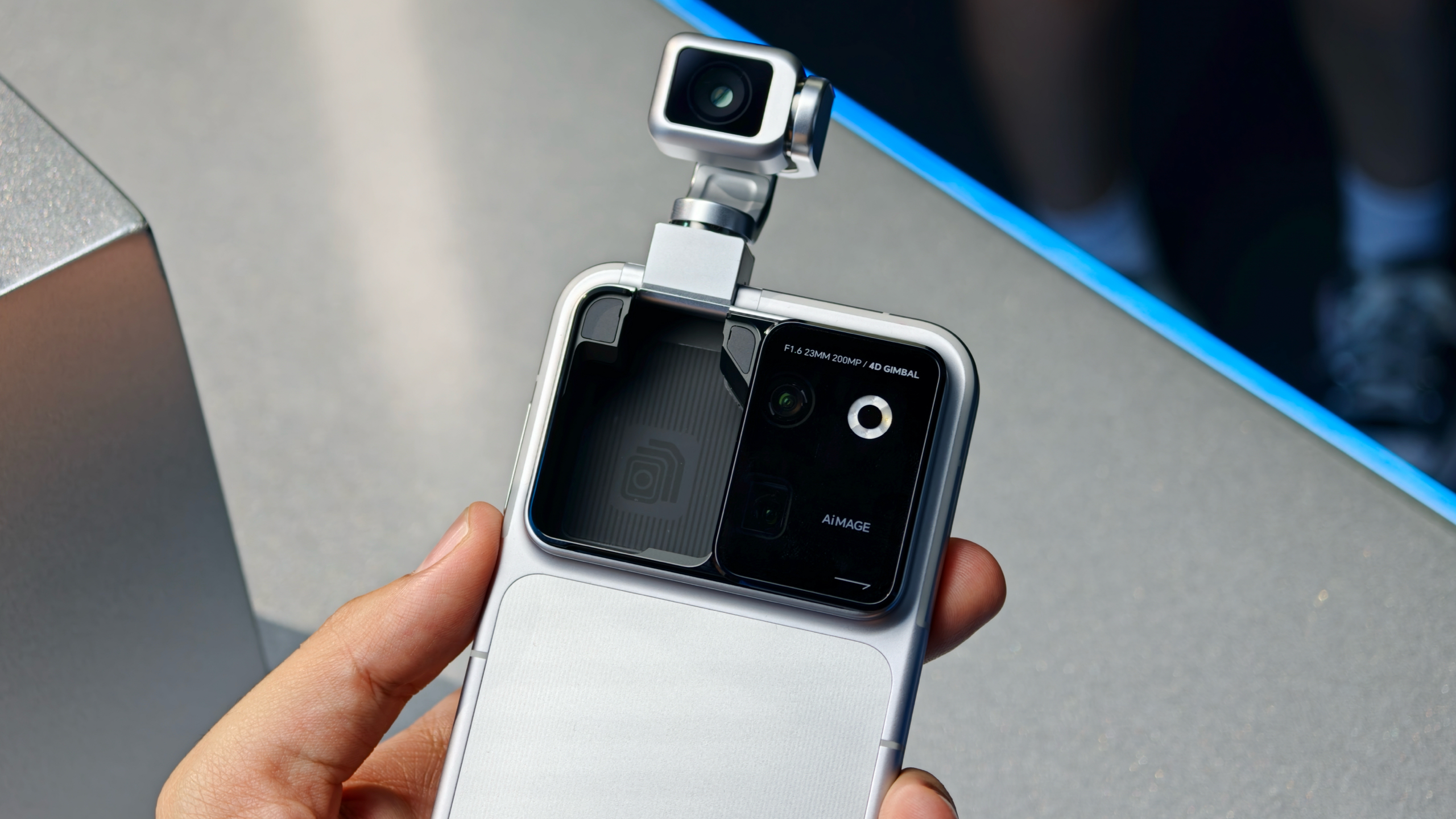 Honor Robot Phone hands-on versus iPhone 17 Pro Max