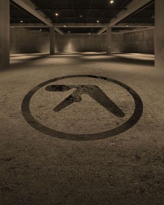 Aphex Twin Logo on warehouse floor