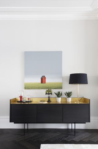 how to decorate a large wall with art