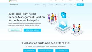 Freshservice's website