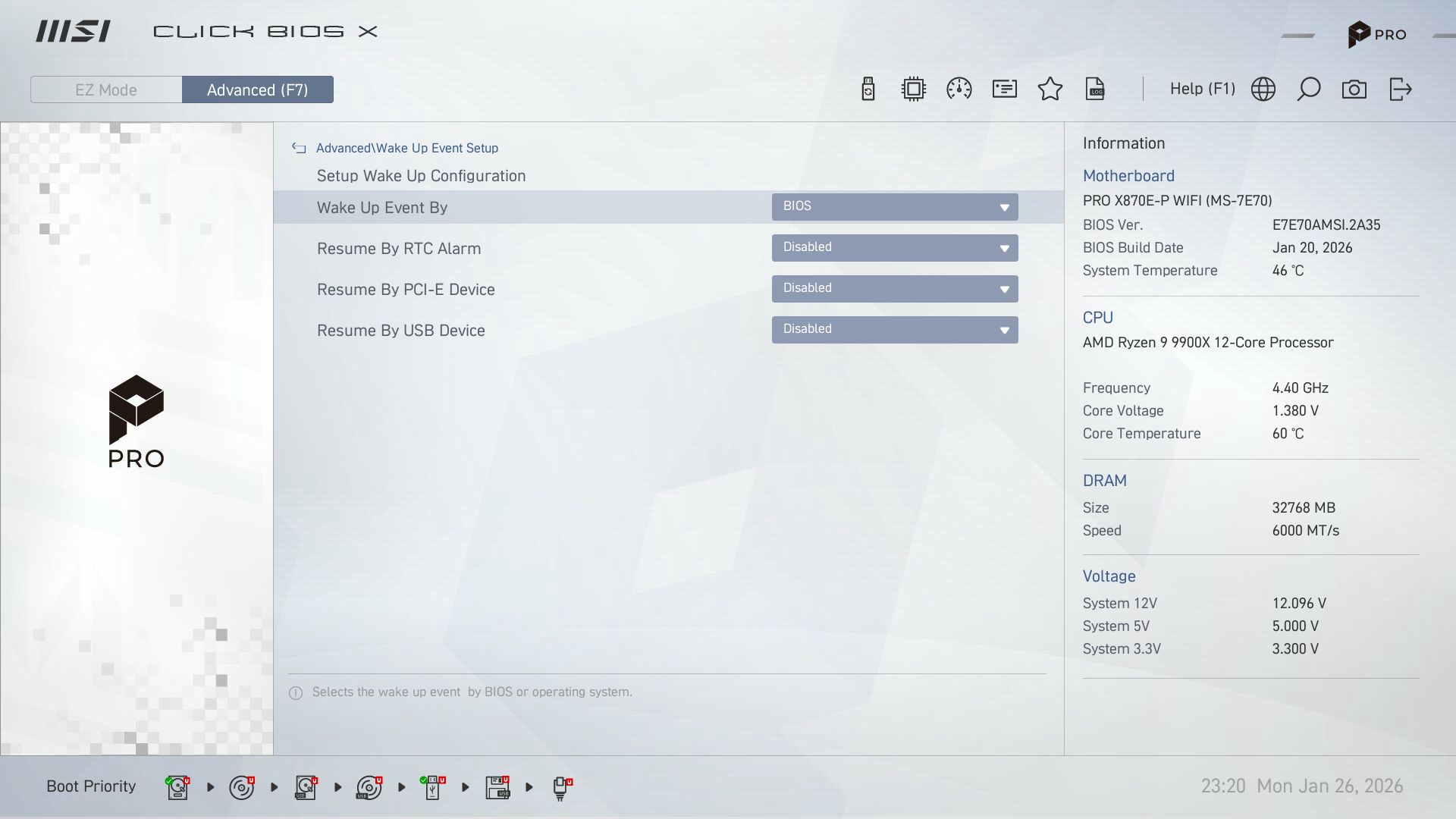 MSI Pro X870E-P Wifi