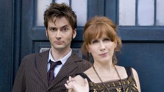 David Tennant plays the Doctor, Catherine Tate plays Donna and an old police box plays the TARDIS