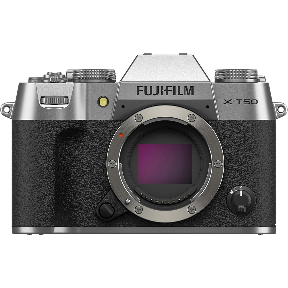 Fuji X-T50 on a white background