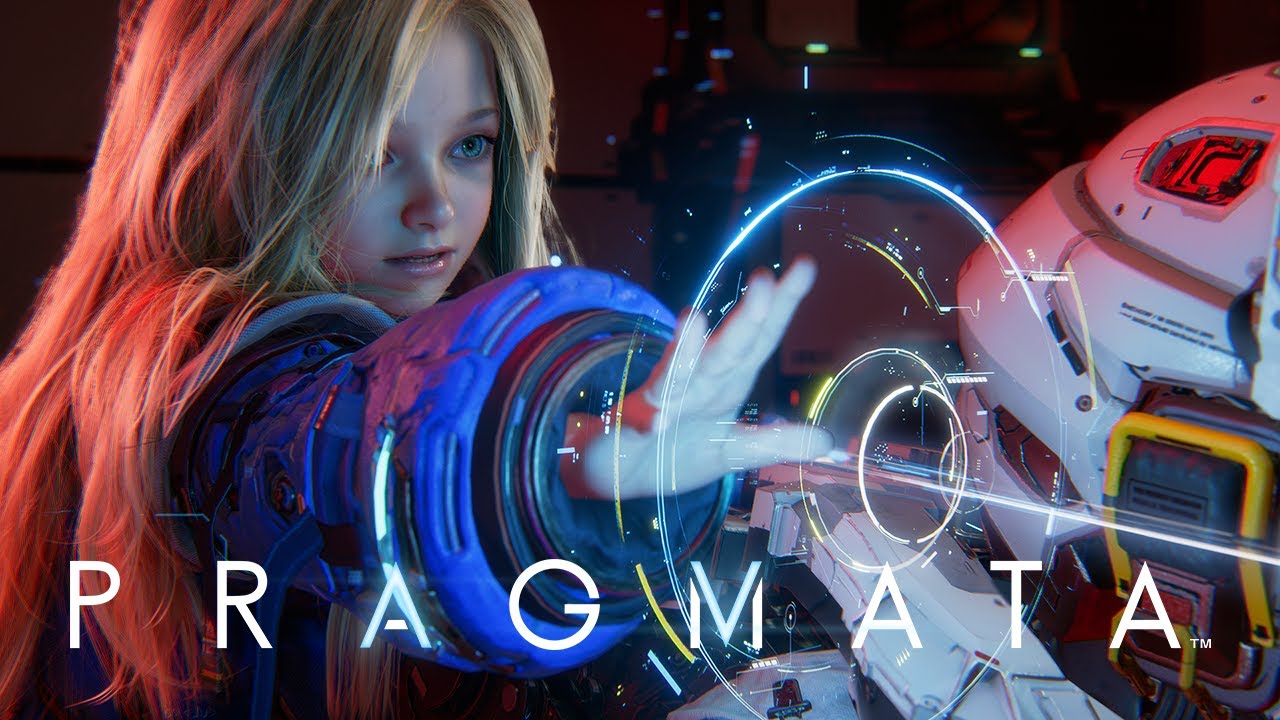 Lead art for sci-fi shooter Pragmata, shown at Gamescom 2025.