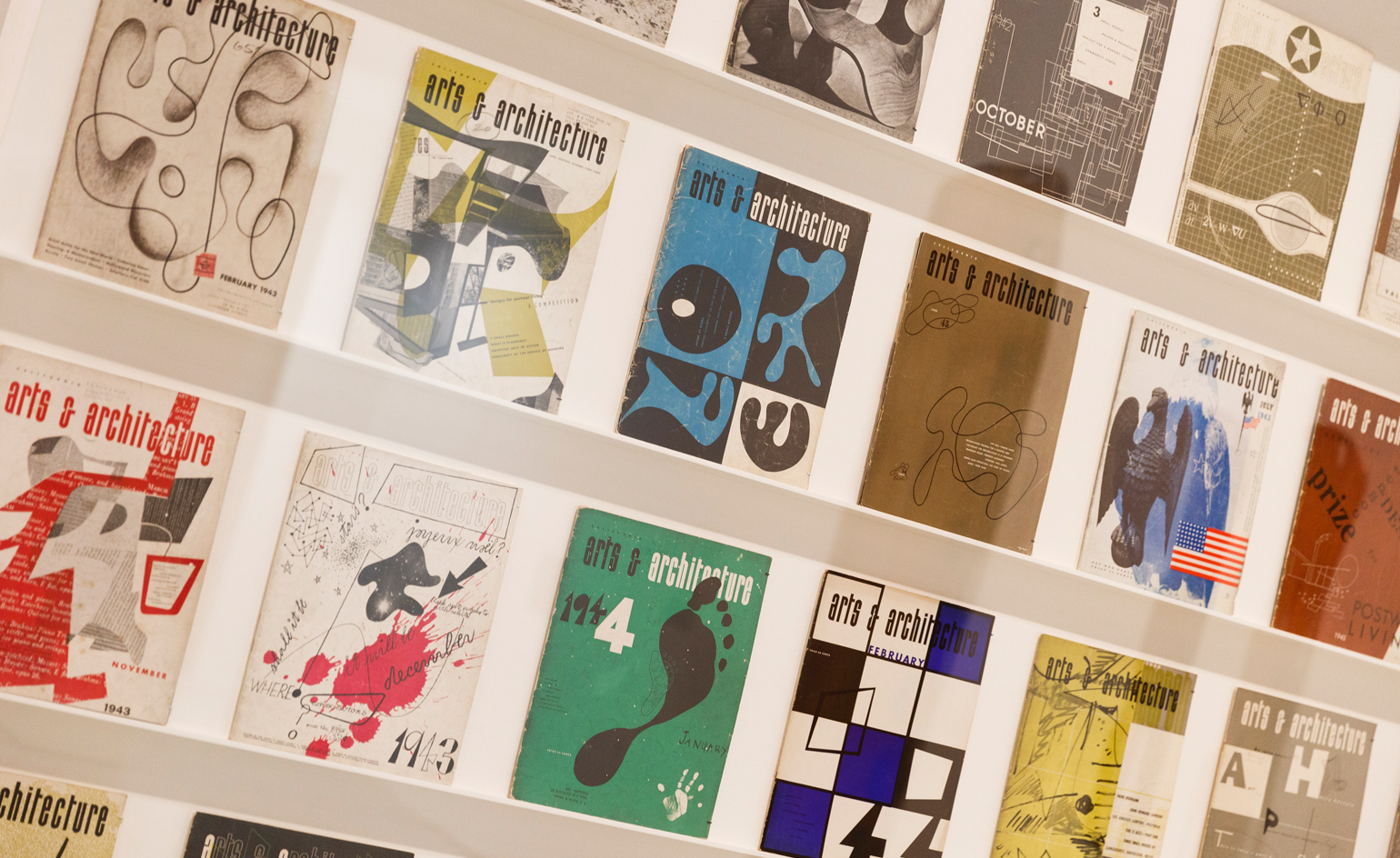 Ray Eames designed a total of 26 covers for the magazine between 1942 and 1947.