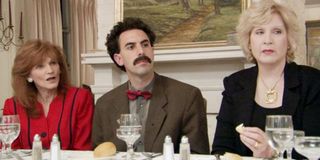 Borat at dinner party