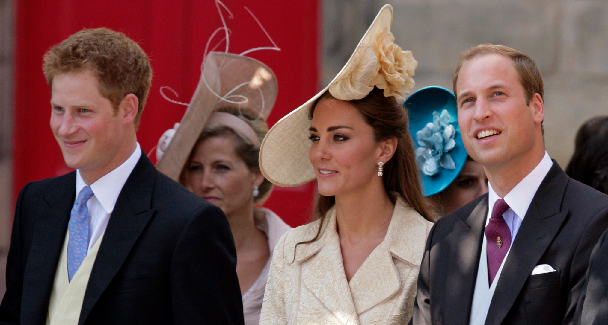 Prince Harry, Princess Kate and Prince William at Zara and Mike Tindall's wedding