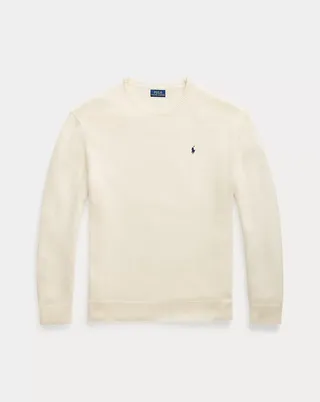 Cotton Blend Crewneck Sweater