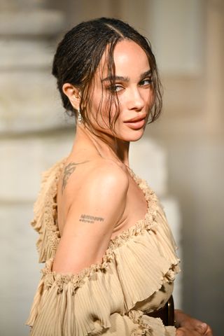 Zoe Kravitz with micro braids