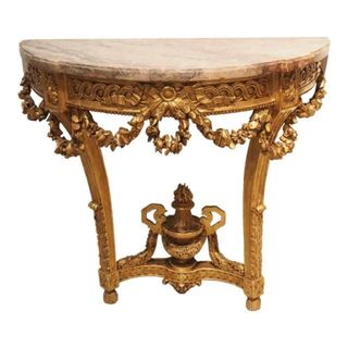 gilded side table