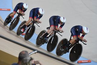 Great Britain break the USA's world record, set minutes before, to go into the gold final of the women's team pursuit in Rio