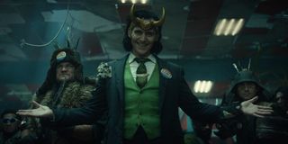 Loki smiles with delight with his allies