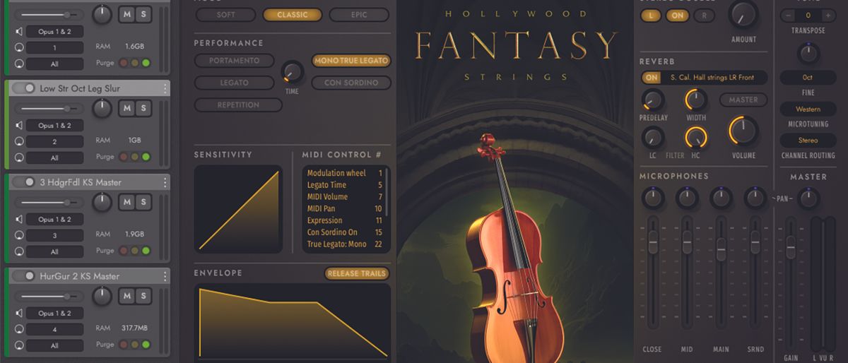 EastWest Hollywood Fantasy Orchestra – String and Brass Sections