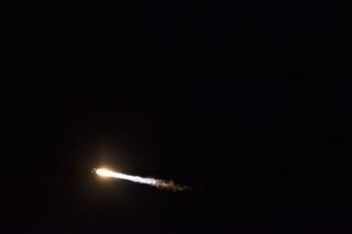 Atlas V Rocket Streaks Through Night Sky