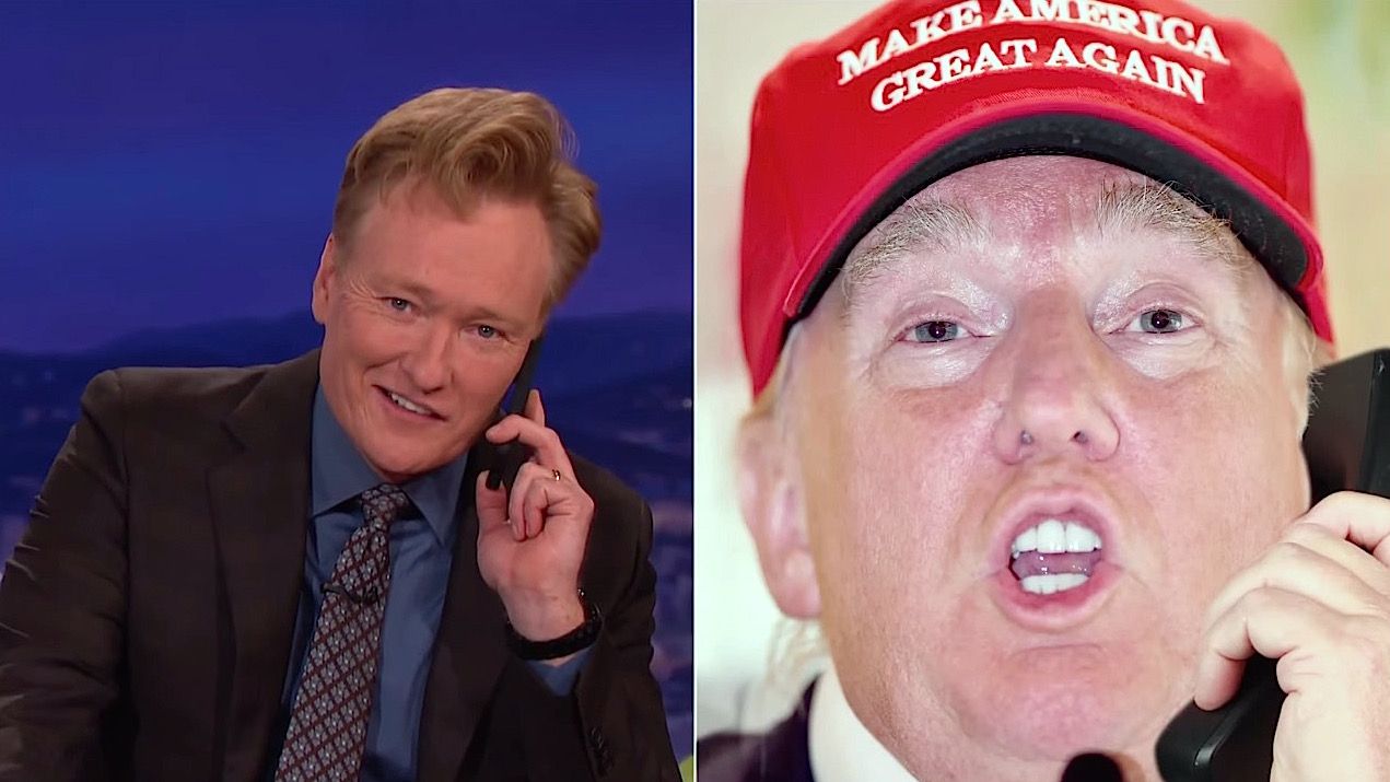 &amp;quot;Donald Trump&amp;quot; gets in Conan O&amp;#039;Brien&amp;#039;s face