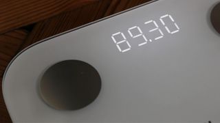 Weight displayed on the Xiaomi Mi Body Composition Scale 2