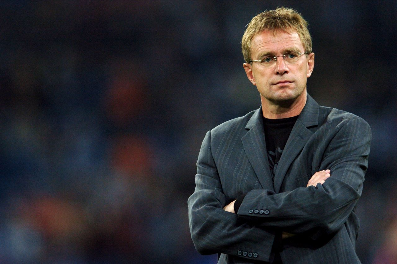 Ralf Rangnick as manager of Schalke, September 2005