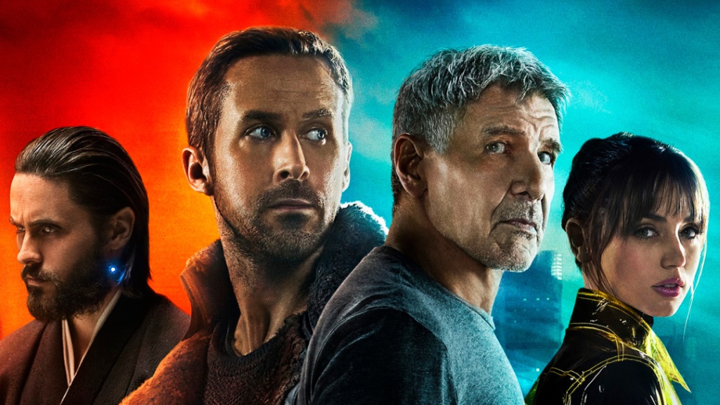 A composite of Ryan Gosling and Harrison Ford in a promo shot for Blade Runner 2049