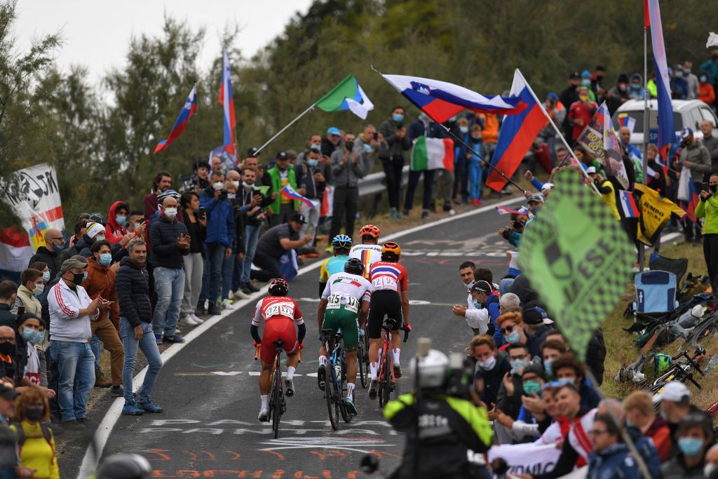 The breakaway during the Imola World Championships